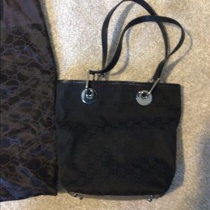 Black Gucci Gucci Eclipse GG monogram tote